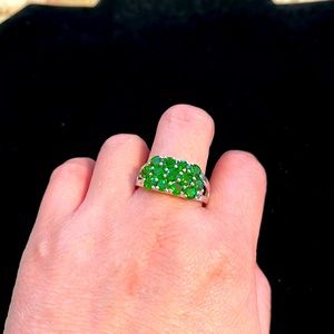 Hallmarked 925 Created Garnet Gemstone